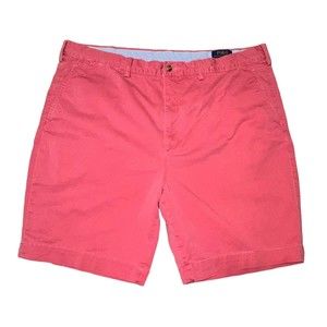 POLO‎ RALPH LAUREN Size 40 Chino Shorts Stretch Classic Fit Cotton Twill Salmon
